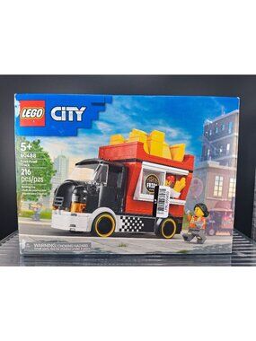 LEGO City 60488 Fries Food Truck Building Kit 216 Pcs Ages 5+